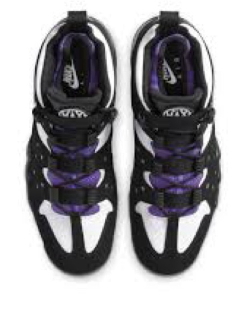 Nike Black White Purple Athletic Sneakers
